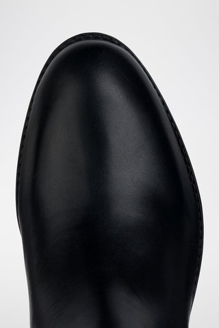 Bottes en cuir nappa Felicity - Noir