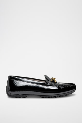 Mocassins en cuir de veau verni Kosmopolis - Noir