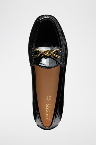 Mocassins en cuir de veau verni Kosmopolis - Noir