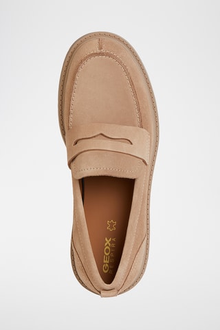 Mocassins plateformes en nubuck Spherica - Beige