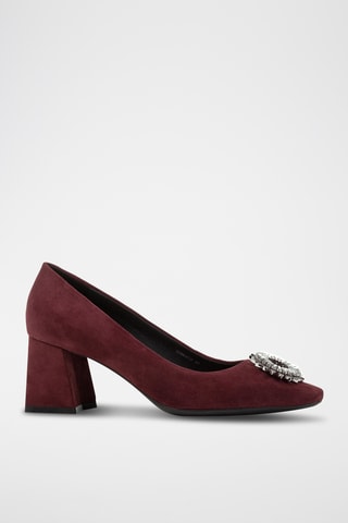 Escarpins en nubuck Giselda - Bordeaux