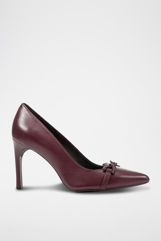 Escarpins en cuir nappa d'agneau Faviola - Bordeaux