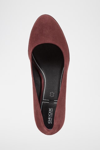 Escarpins en cuir de chèvre nubuck walk pleasure - Bordeaux