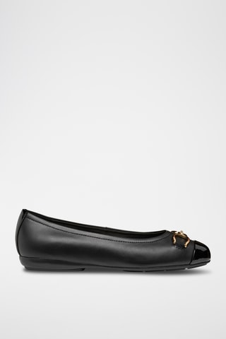 Ballerines en cuir de veau Annytah - Noir