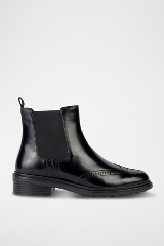 Bottines Chelsea en cuir Walk Pleasure - Noir