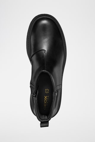 Kalfsleren Enkellaarzen Spherica - Zwart