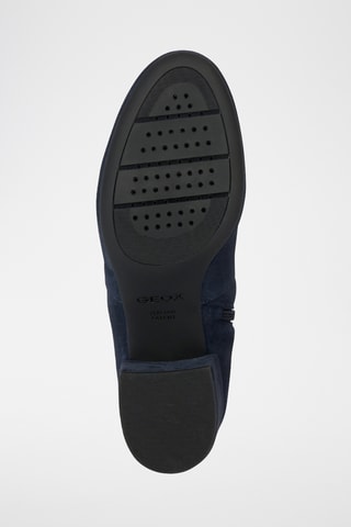 Bottines en cuir de chèvre nubuck Eleana - Bleu cobalt