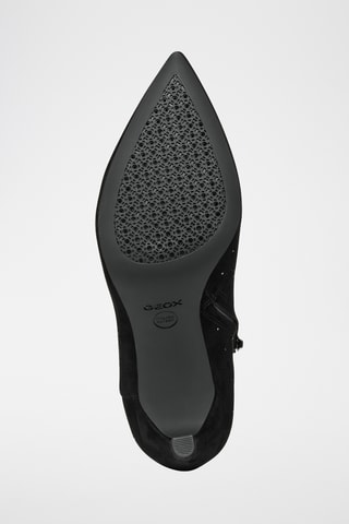 Bottines en cuir de mouton nubuck Faviola - Noir