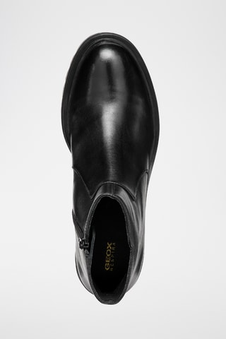 Kalfsleren Enkellaarzen Damiana - Zwart