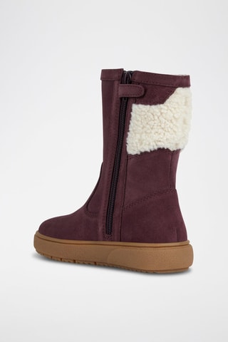 Bottines fourrées en nubuck Theleven - Bordeaux
