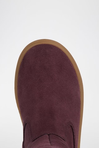 Bottines fourrées en nubuck Theleven - Bordeaux