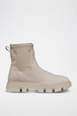 Nubuck Enkellaarzen Vilde - Beige