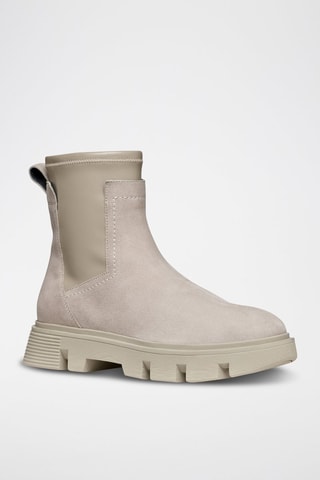 Nubuck Enkellaarzen Vilde - Beige