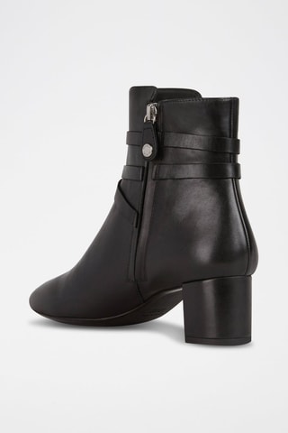 Bottines en cuir nappa Pheby - Noir