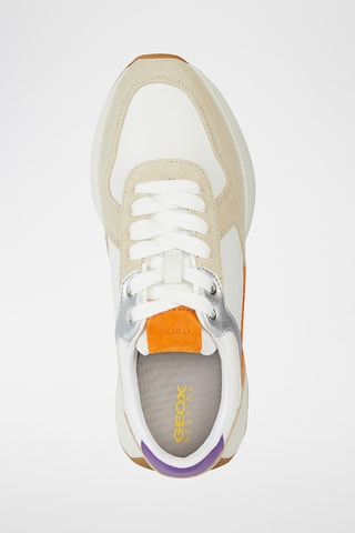 Baskets en cuir Amabel - Beige et blanc