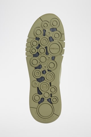 Baskets en cuir Aerantis - Vert et camel