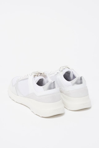 Baskets en cuir Alleniee Blanc et écru