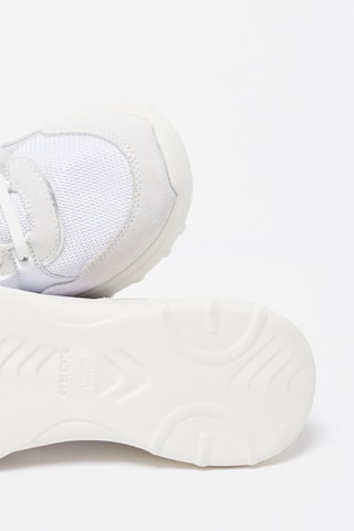 Baskets en cuir Alleniee Blanc et écru