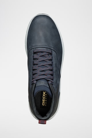 Baskets montantes en cuir Spherica - Bleu marine