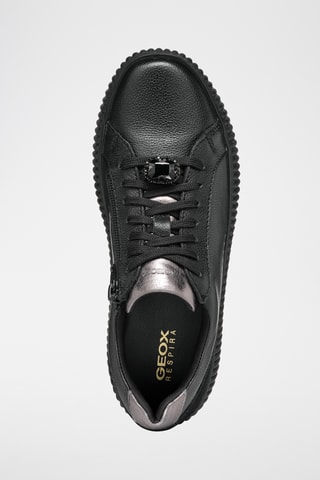 Baskets plateformes en cuir Graisy - Noir