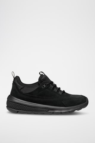 Baskets en cuir de veau nubuck Spherica - Noir