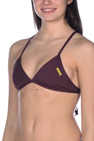 Haut de maillot Bordeaux et jaune