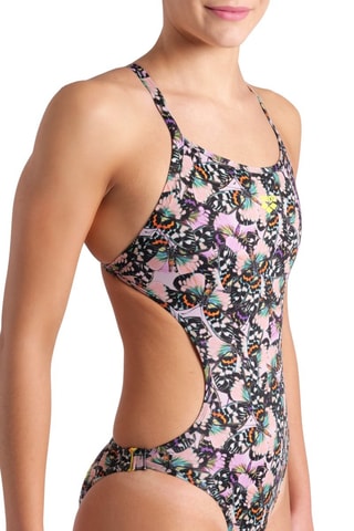 Maillot 1 pièce réversible Rule Breaker - Rouge et gris