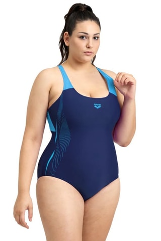 Maillot 1 pièce Graphic - Bleu marine