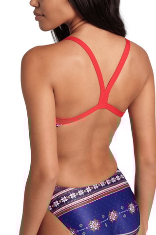 Maillot 1 pièce Xmas Sweater - Bleu marine et vert