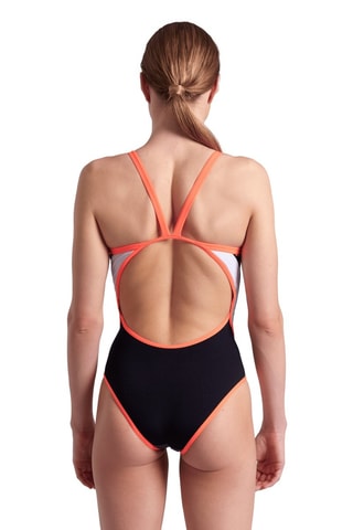 Maillot 1 pièce Icons - Noir et anthracite