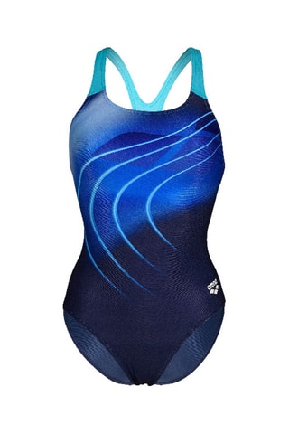 Maillot 1 pièce - Bleu et blanc