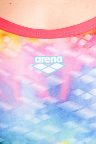 Maillot 1 pièce tie and dye - Ciel et rose