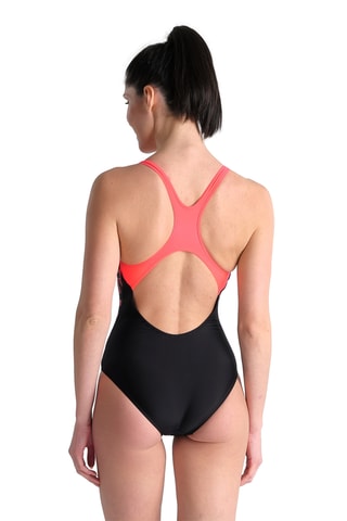 Maillot 1 pièce - Noir et orange