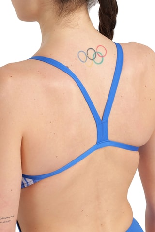 Maillot 1 pièce - Ciel et blanc