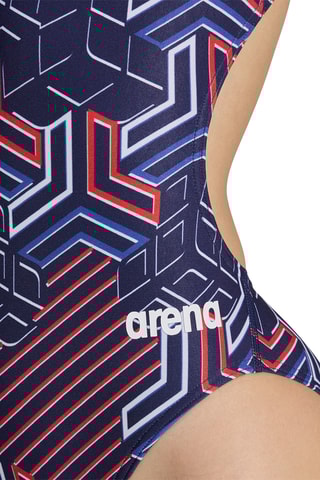 Maillot 1 pièce - Bleu marine et blanc