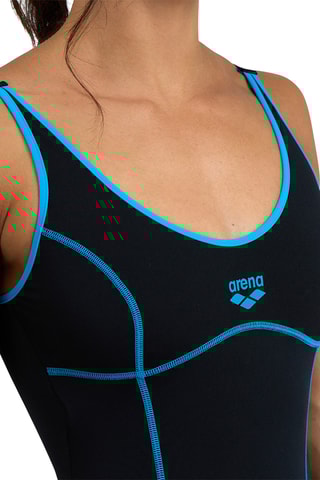 Maillot 1 pièce - Noir et turquoise