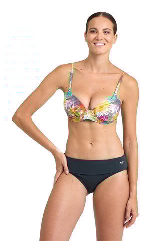 Maillot 2 pièces - Gris foncé et blanc