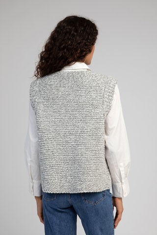 Gilet sans manches en laine - Gris chiné