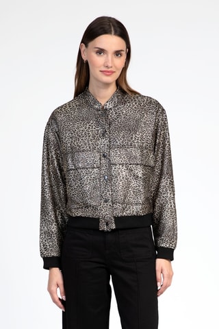 Bomber - Beige et noir