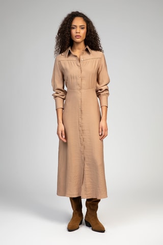 Robe chemise - Beige