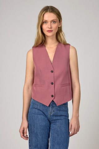 Gilet de costume - Vieux rose