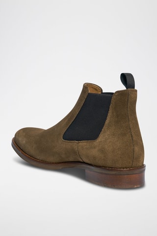 Bottines Chelsea en nubuck - Taupe