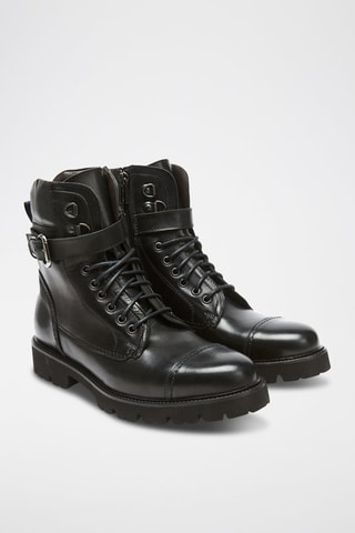 Boots en cuir - Noir