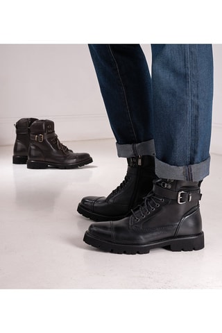 Boots en cuir - Noir