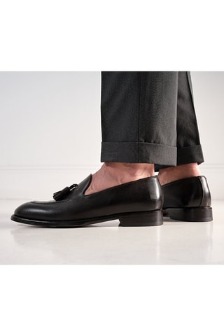 Mocassins à glands en cuir Regular - Marron foncé