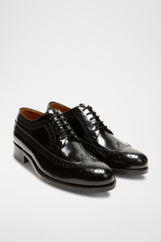 Derbys vernis en cuir - Noir