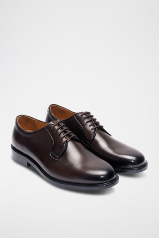 Derbys en cuir - Marron