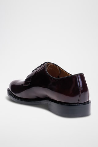 Derbys vernis en cuir - Bordeaux