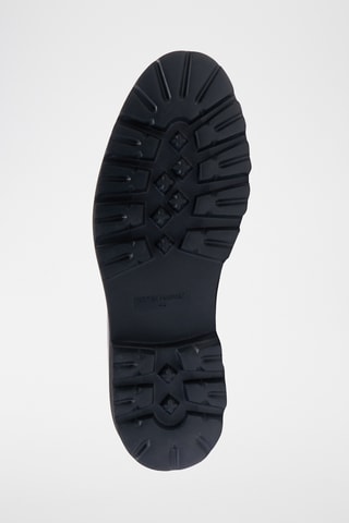 Derbys plateformes en cuir - Noir