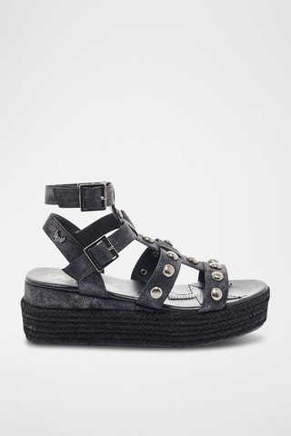 Sandales compensées Smith - Noir